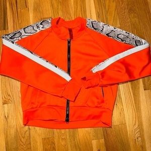 KANARI B ORANGe/SNAKE PRINT‎ JACKET SIZE L